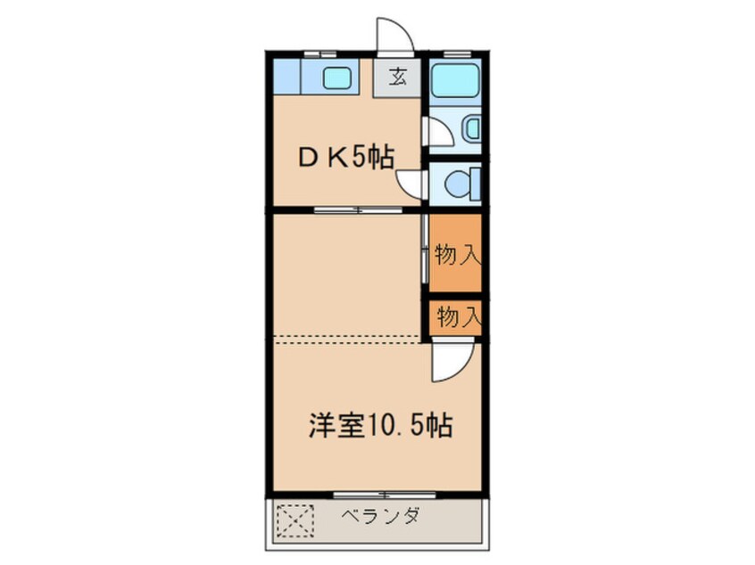 間取図 村急コ－ポ