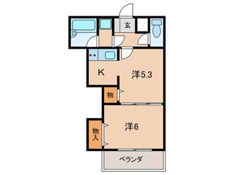 間取図 ﾊﾟﾃｲｵ082