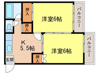 間取図 丸米コ－ポ