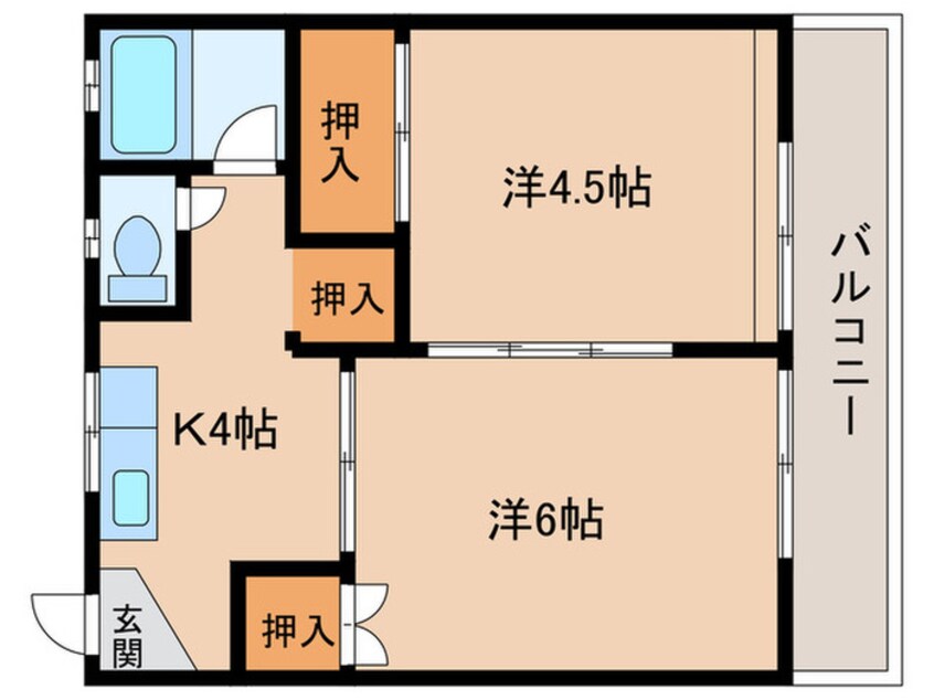 間取図 丸米コ－ポ