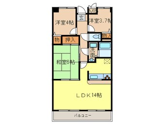 間取図 エクセリーヌ有松