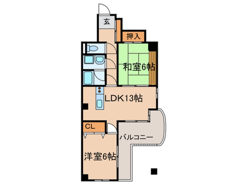 間取図 ペルテ金城