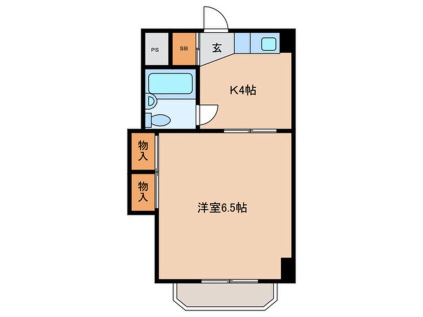 間取図 ｶ-ｻﾀｶﾐ覚王山