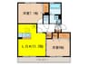 セジュール三ツ屋Ａ 2LDKの間取り