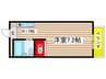 サニ－サイド 1Kの間取り