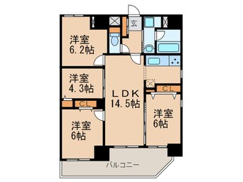 間取図 フォンターナ名昭