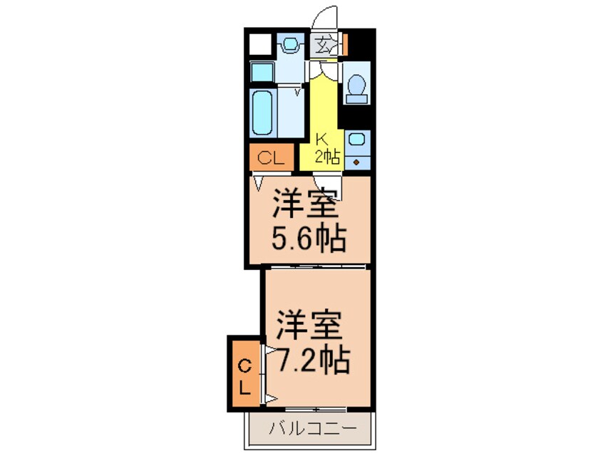 間取図 セントラル名古屋