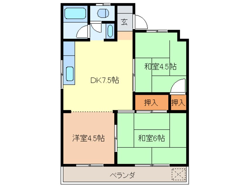 間取図 福島ハイツ