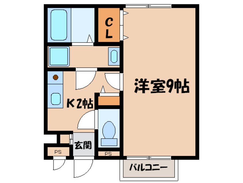 間取図 アンプルールブワ　レイ