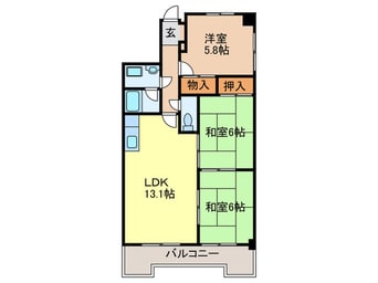 間取図 エル．パティオ滝ノ水