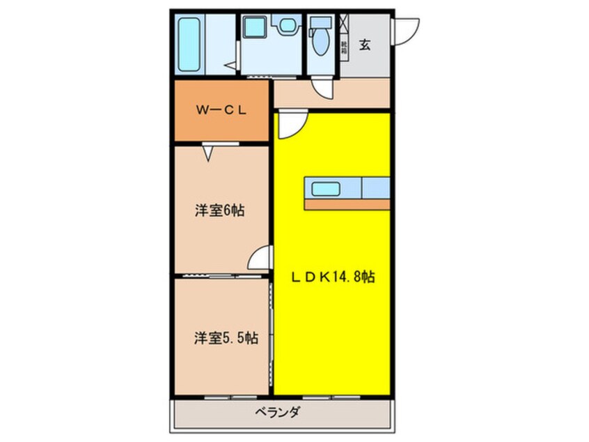 間取図 ボン　スヴニール　日進