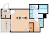 ハーモニーテラス荒江町Ⅱ 1Rの間取り