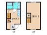 WOOD BELL 1DKの間取り