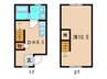 WOOD BELL 1DKの間取り