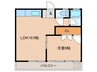 浅井マンション 1LDKの間取り