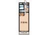 ガ－デンビル城下 1Kの間取り