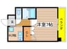 ビハ－ラ白壁 1Kの間取り