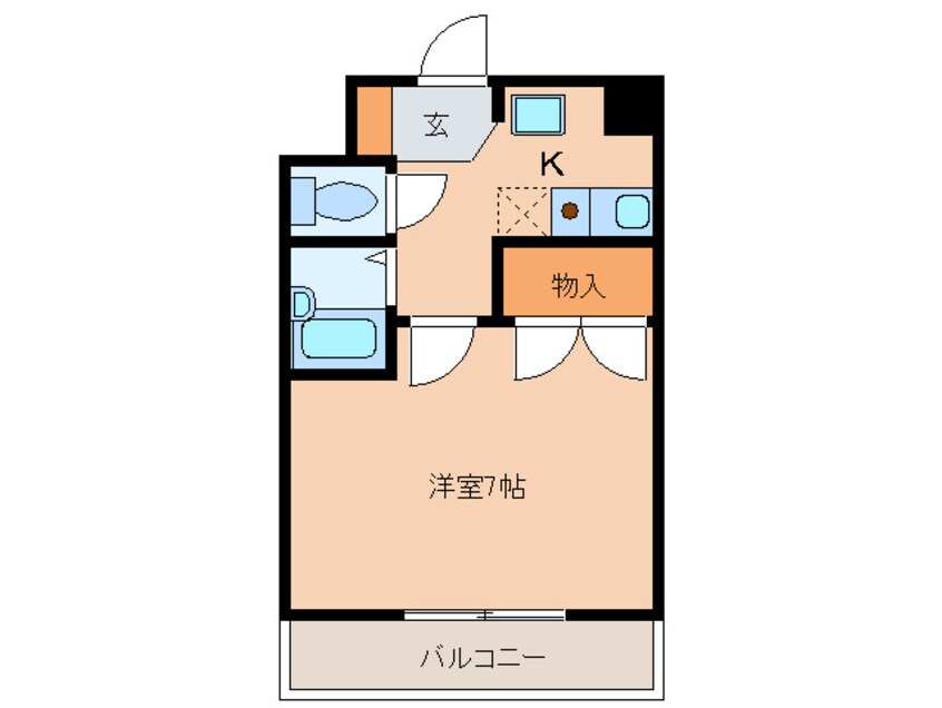 間取図 ビハ－ラ白壁