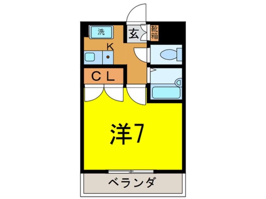 間取図 ビハ－ラ白壁