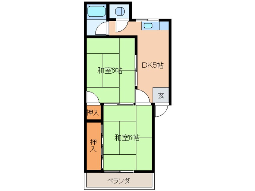 間取図 コ－ポラス天王