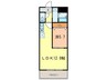 サンマ－ル牛巻 1LDKの間取り