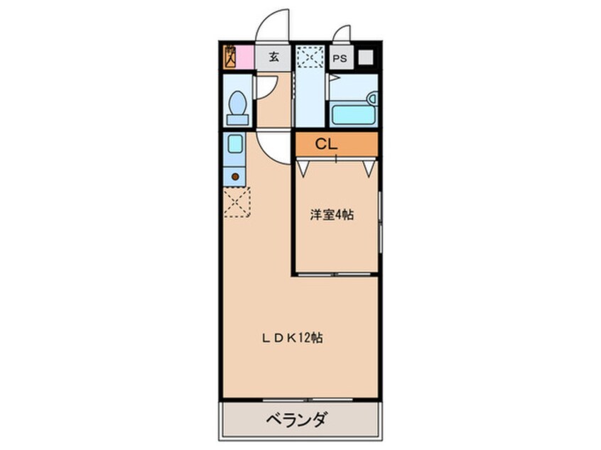 間取図 サンマ－ル牛巻
