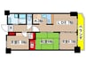 宝マンション城木町(503) 3LDKの間取り