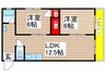 光陽ビル 2LDKの間取り