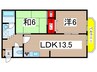 光陽ビル 2LDKの間取り