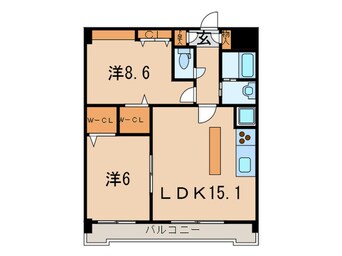 間取図 Ｐｉｏｎｅ覚王山