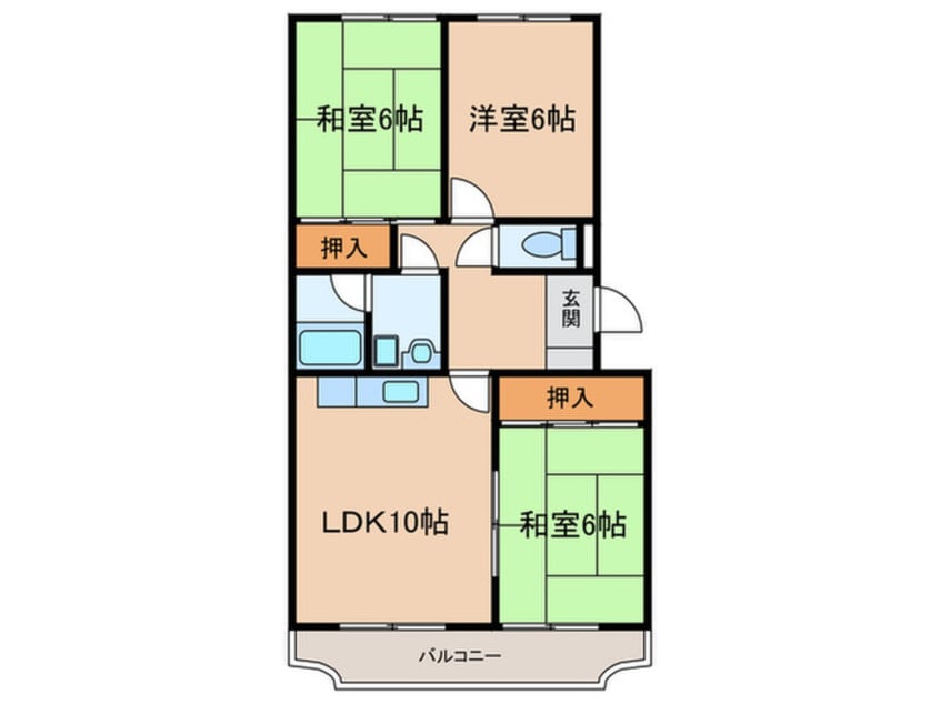 間取図 サンフローラ美瀬戸