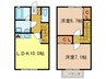 グリ－ン・ル－フ 2LDKの間取り