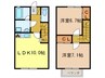 グリ－ン・ル－フ 2LDKの間取り