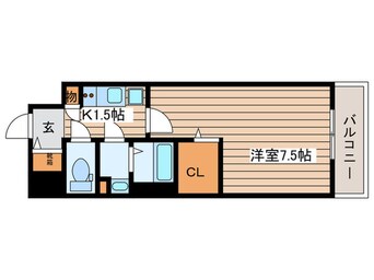 間取図 エスリード新栄プライム（1007）