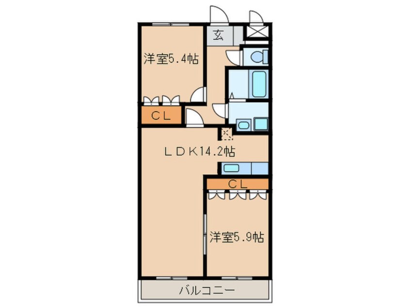 間取図 ハイム・エトワ－ル