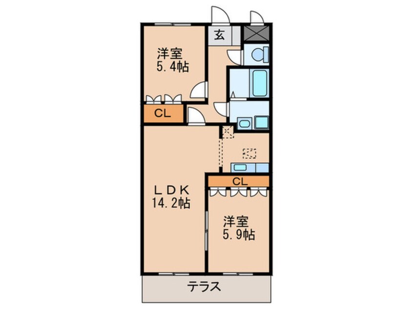 間取図 ハイム・エトワ－ル