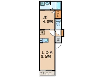 間取図 リアンジュ志賀本通