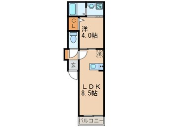 間取図 リアンジュ志賀本通