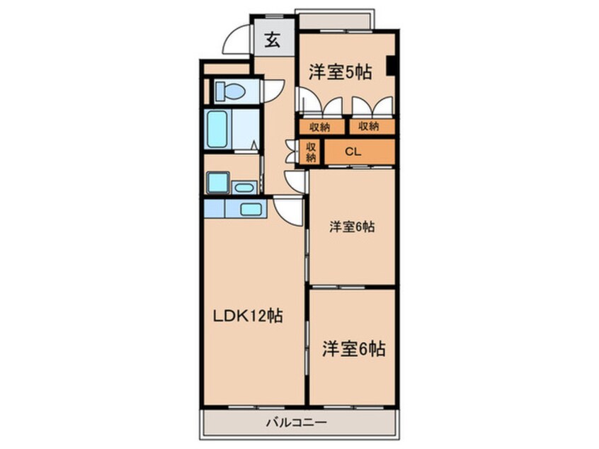 間取図 エトワ－ルつかさ