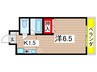 ブロンズ森島 1Rの間取り