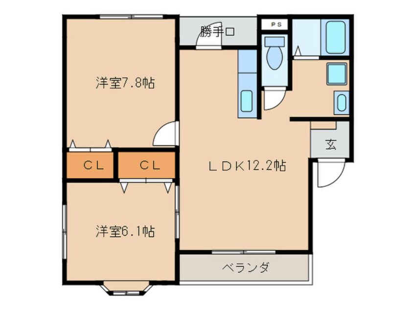 間取図 日之出丸太コ－ポⅢ