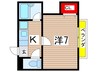 ハイツ春岡ＡＩＫＡ 1Kの間取り