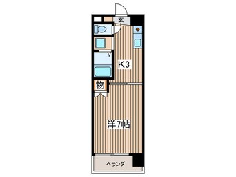 間取図 美谷ハイツ柵下