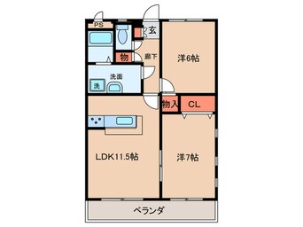 間取図 パラッツオ南陽