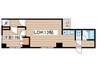 サンシティ瓦町 1LDKの間取り