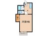 ブルーハイツ３ 1Kの間取り