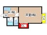ブルーハイツ３ 1Kの間取り