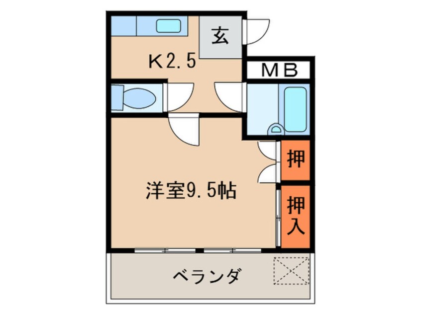 間取図 シティハイツ尾関