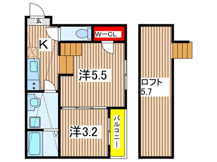 間取図 ハーモニーテラス　イズモ