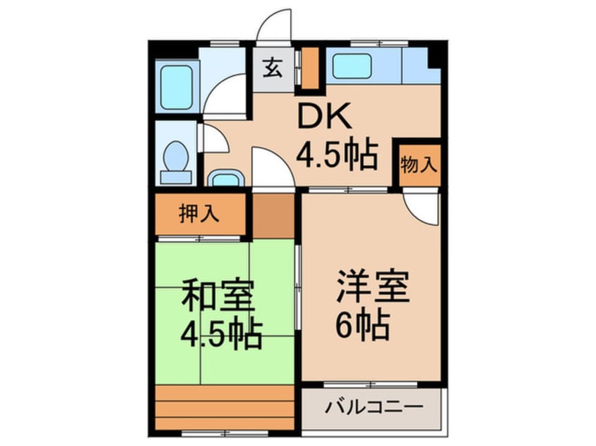 間取図 中日ビル